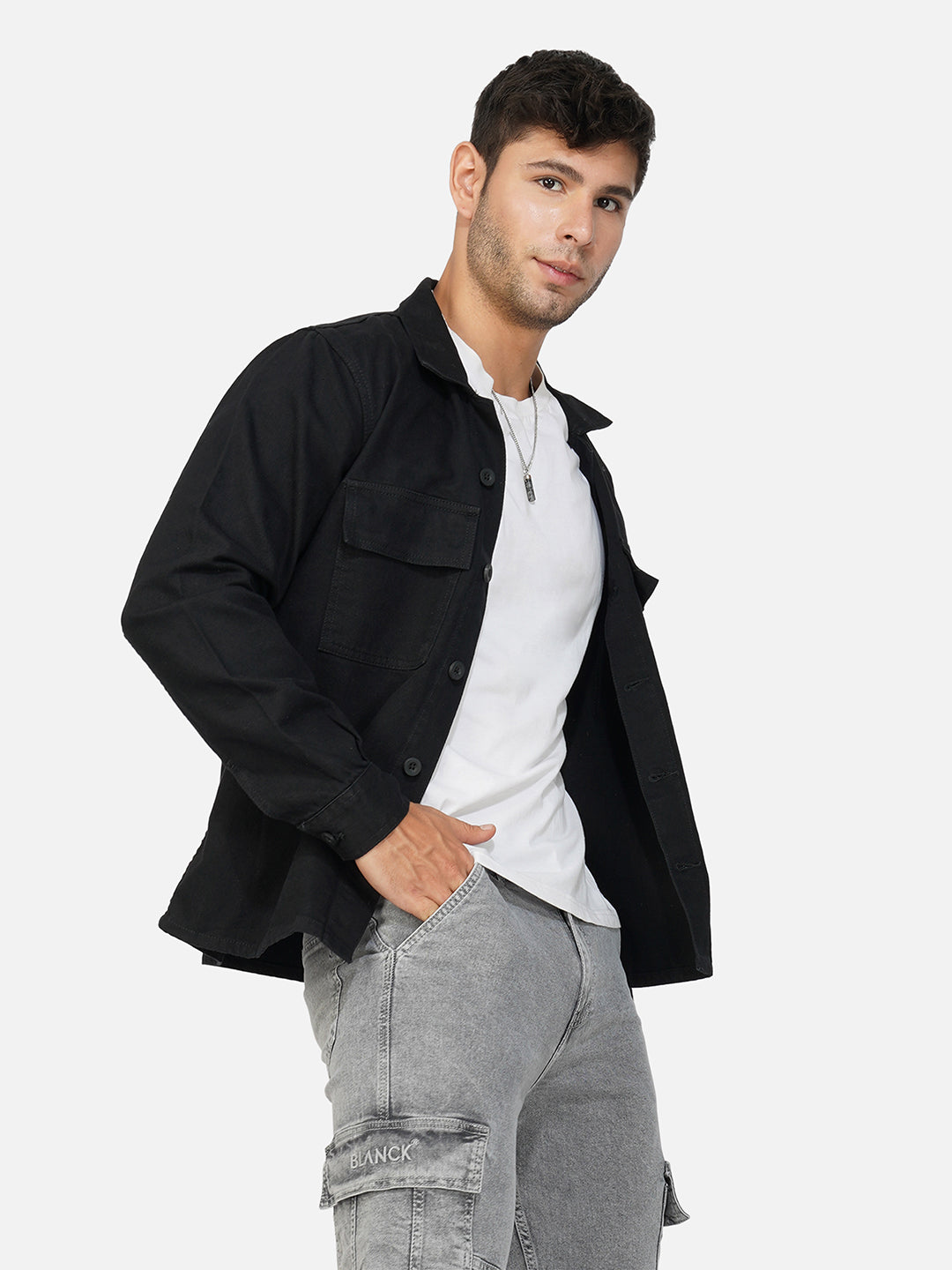 Classic Black Shacket