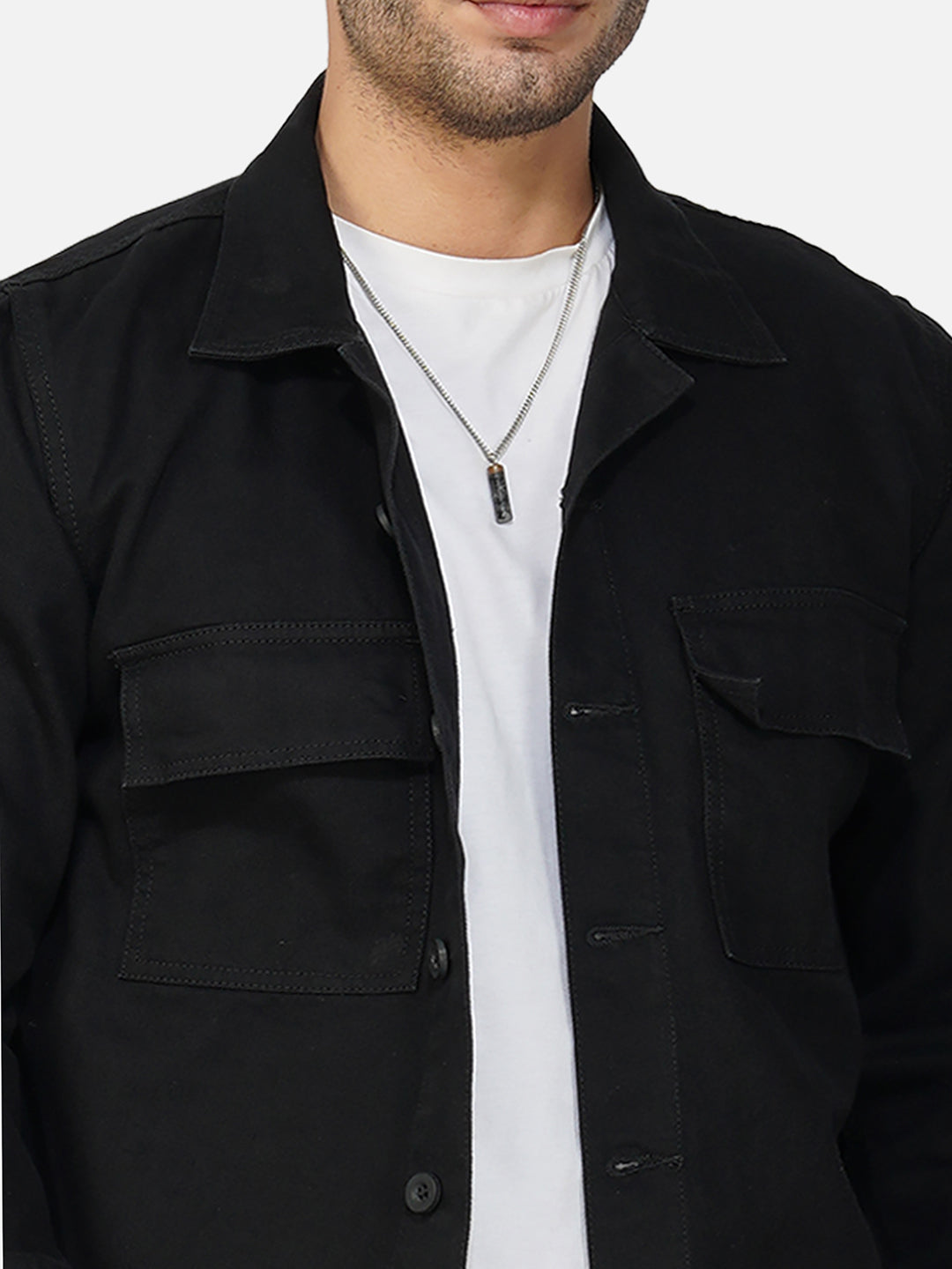 Classic Black Shacket
