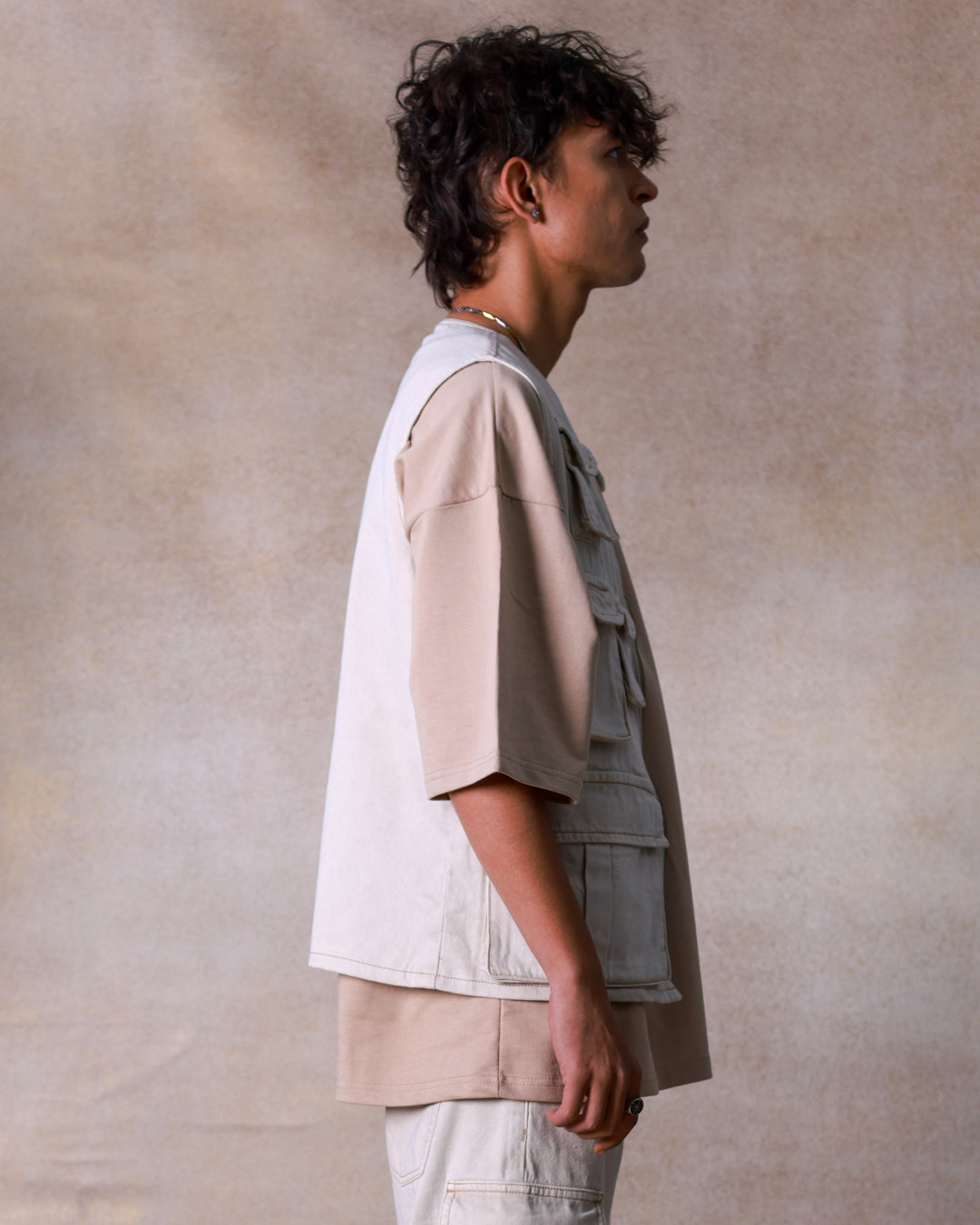 Ecru Utility Vest