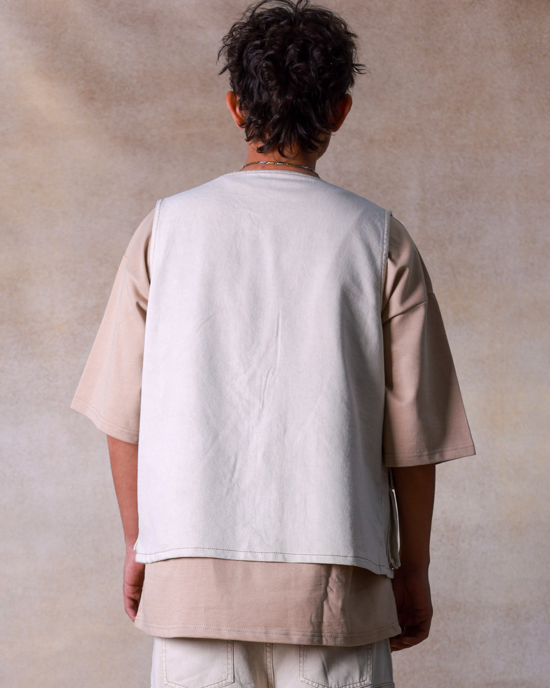 Ecru Utility Vest