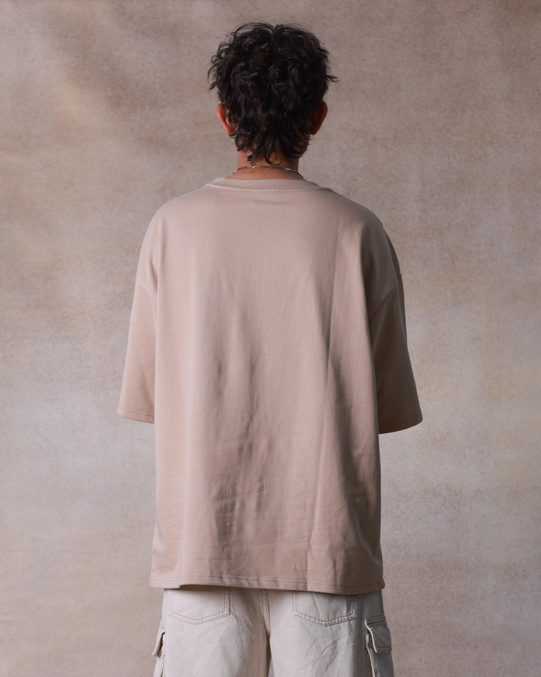 Beige Oversized Tee