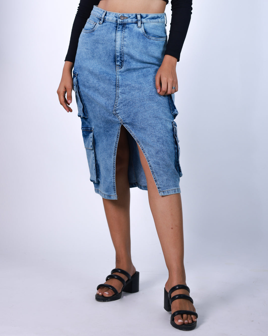 Muti Pocket Cargo Skirt