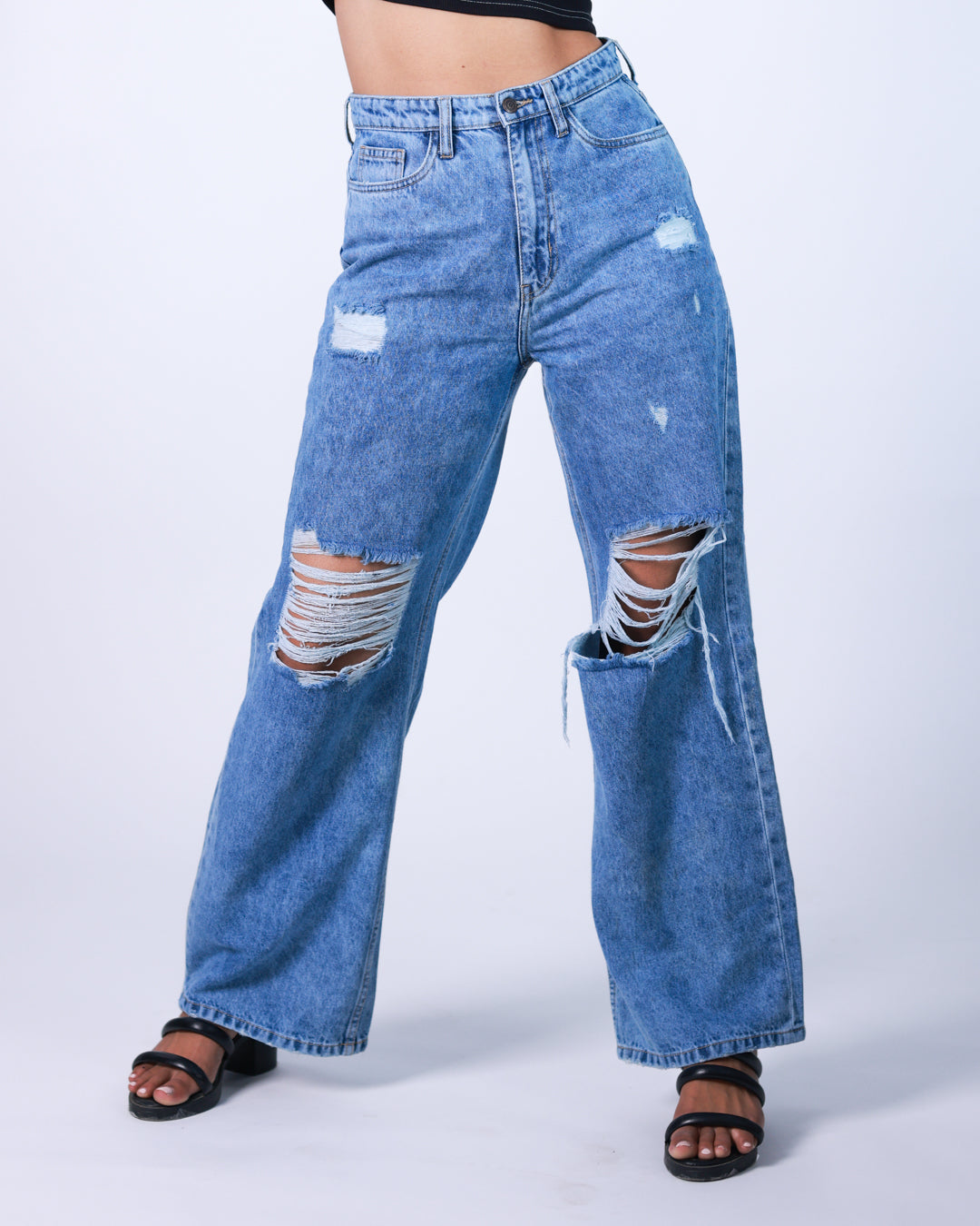 Baggy Ripped Jeans 26 - Main Image