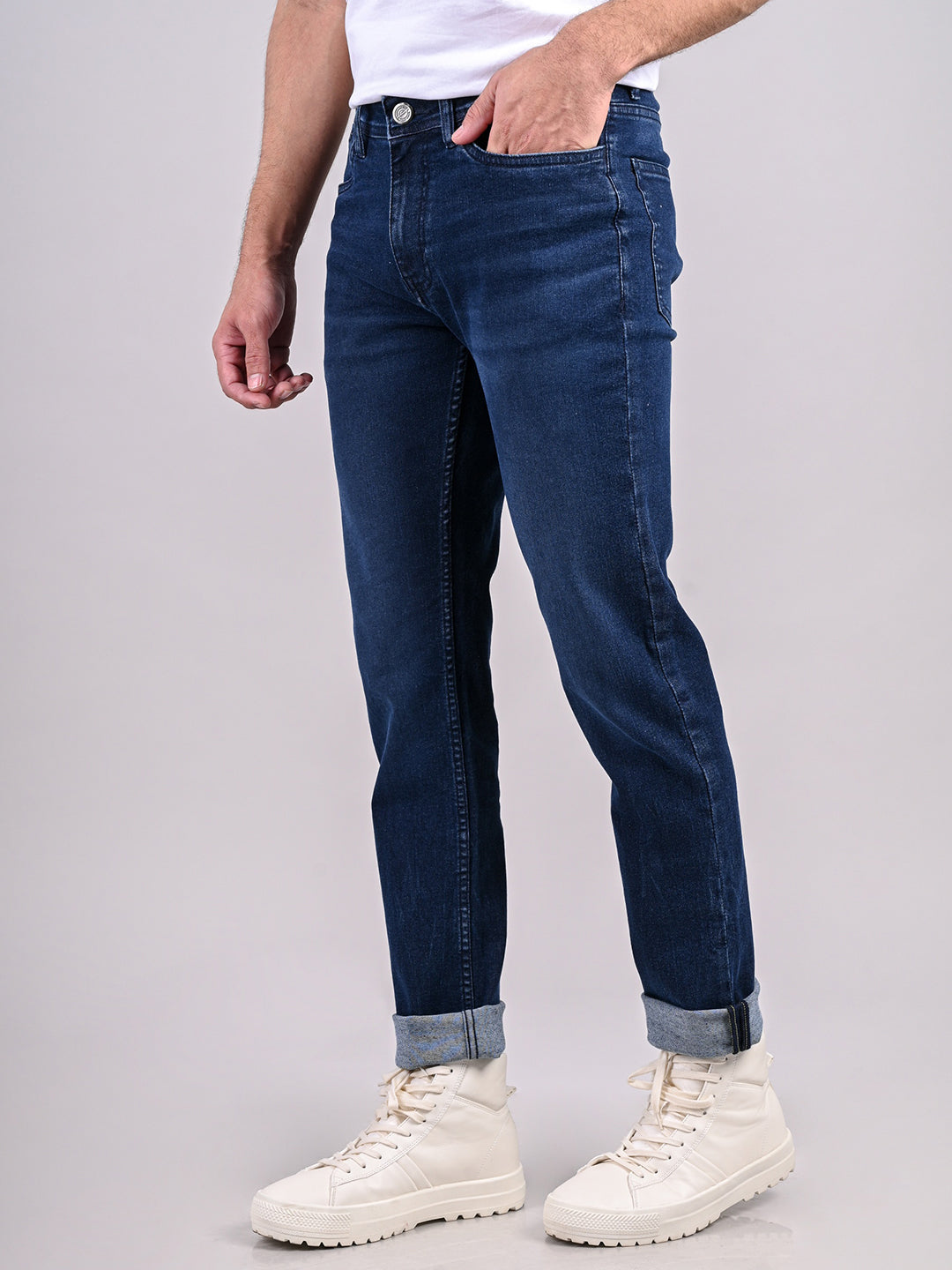 Classic Dark Wash Slim Fit Jeans