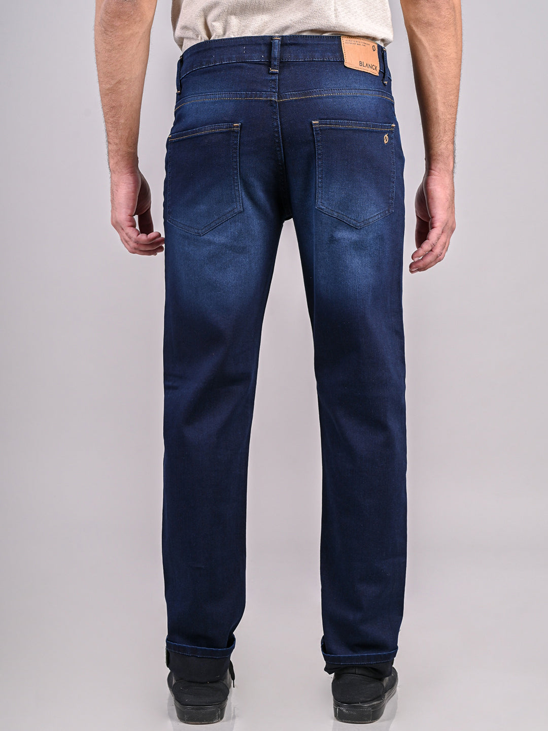 Contrast Stitch Premium Wash Slim Fit Jeans