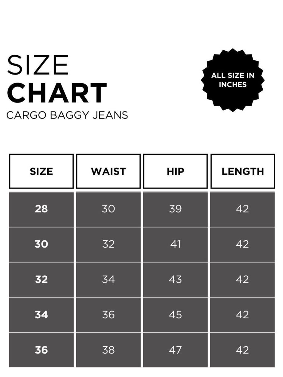 Cargo Multi Pocket Jeans in Blue