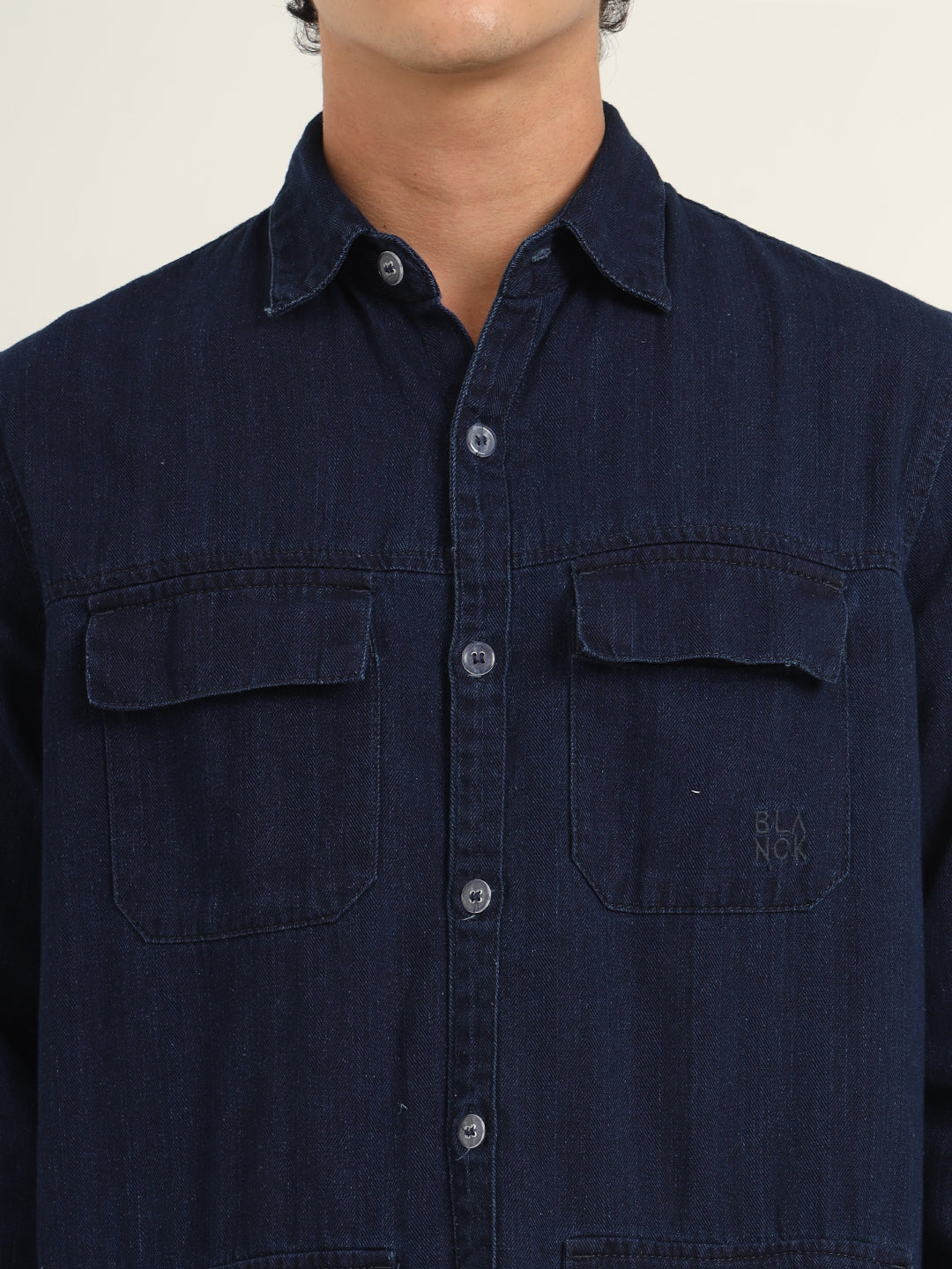 Lightweight Denim Utility Shirt