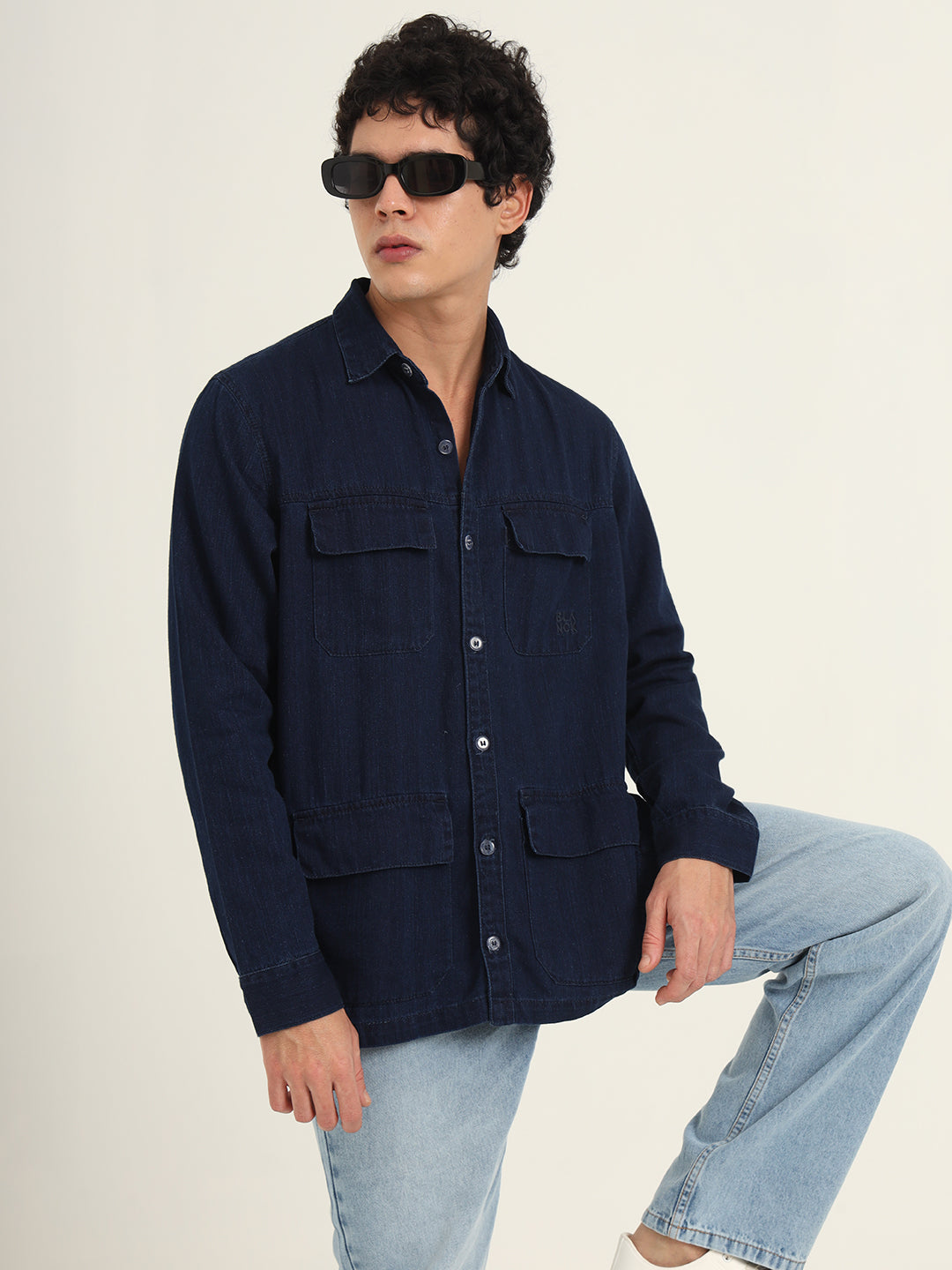 Lightweight Denim Utility Shirt