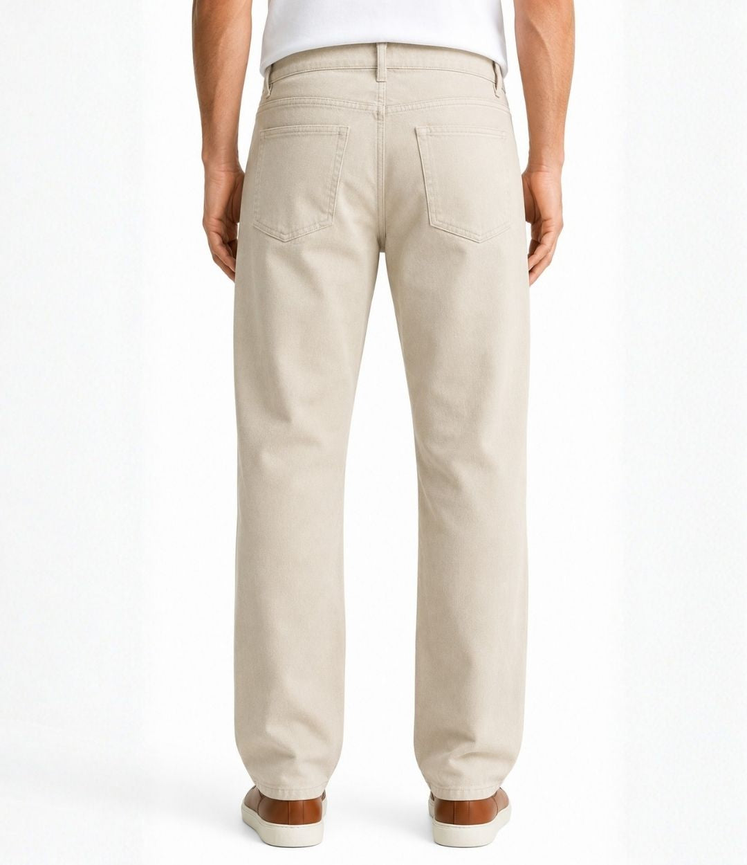 Classy Ecru Comfort Jeans