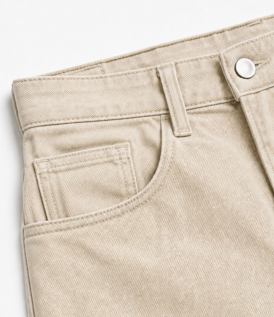 Classy Ecru Comfort Jeans
