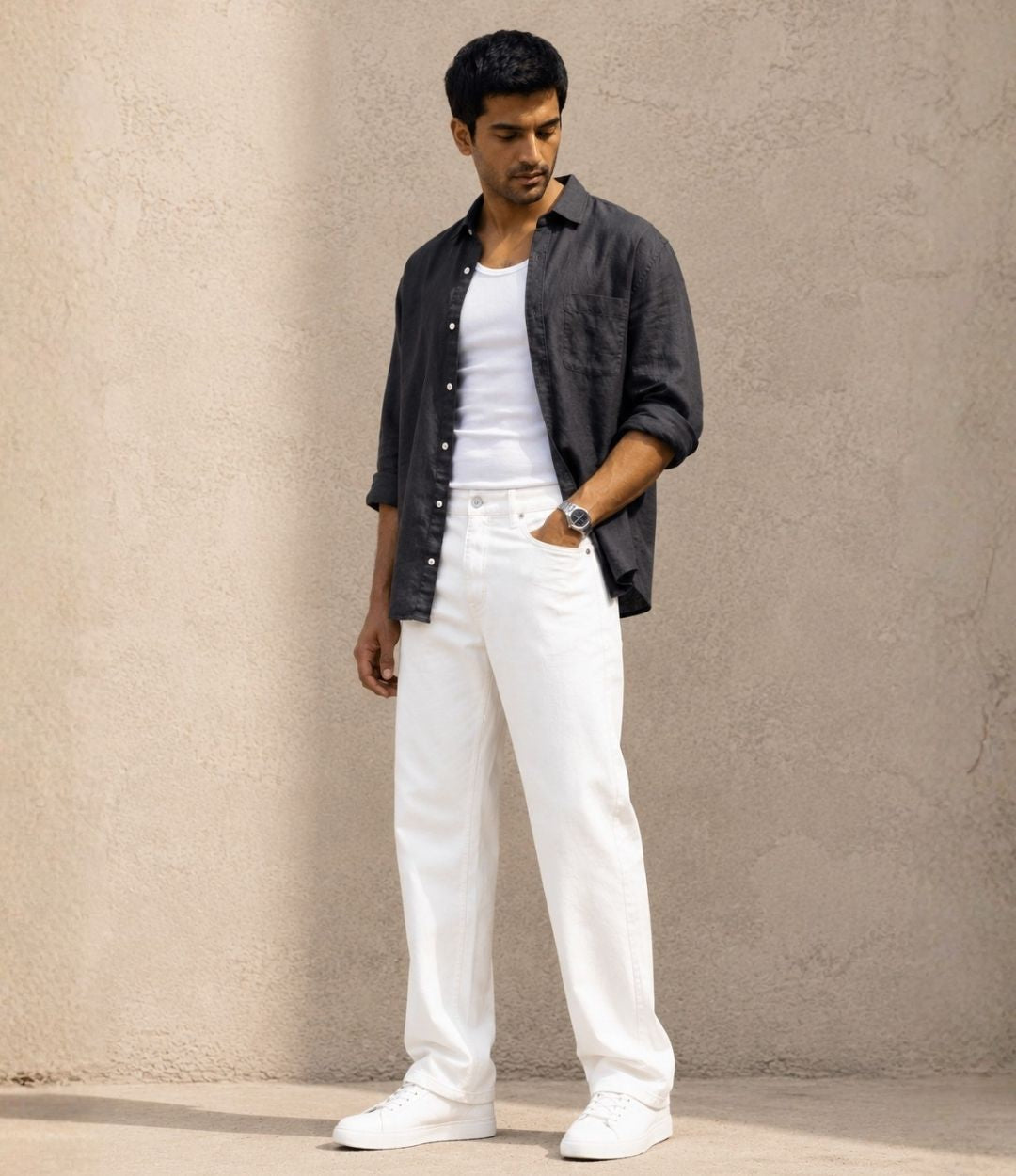 The Classic Comfort White jeans