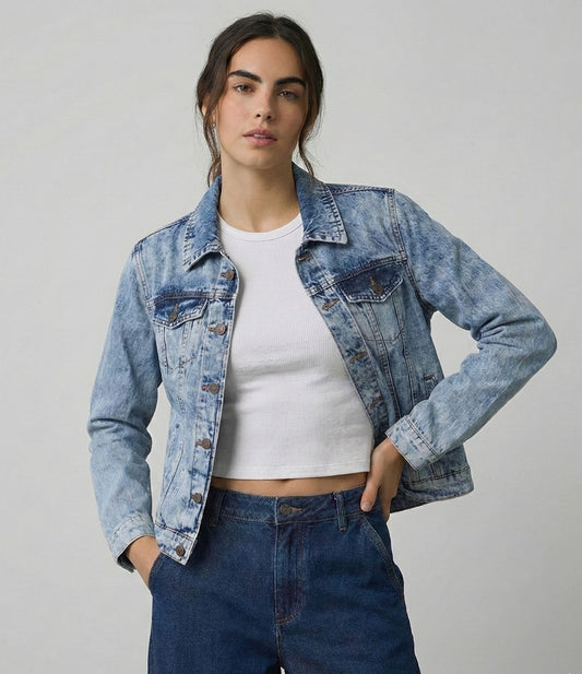 Light Washed Denim Jacket