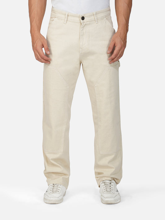 Ecru Carpenter Fit Jeans