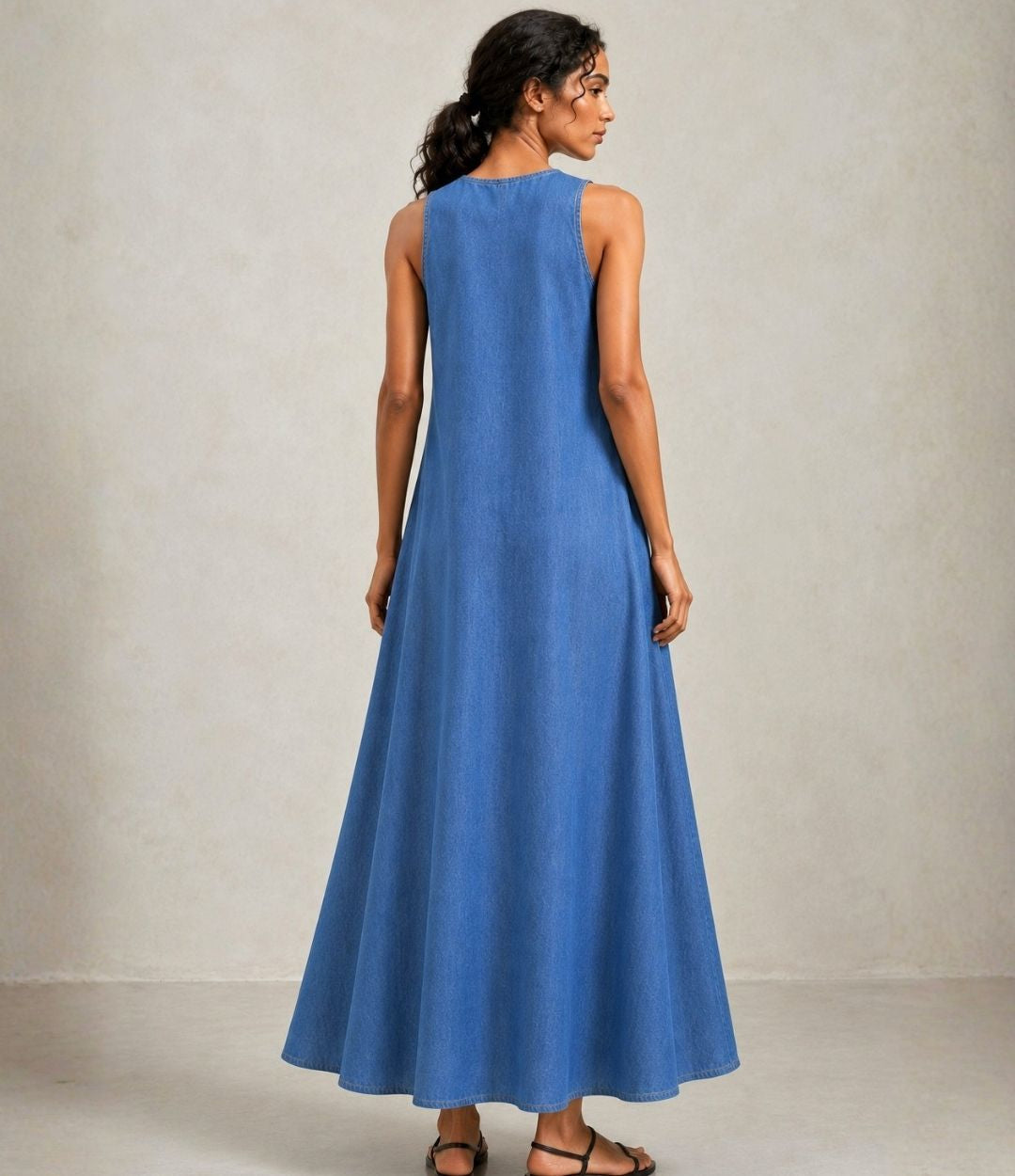 A Line Denim Dress