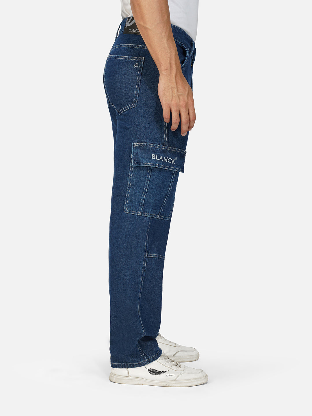 Classic Wash Cargo Jeans