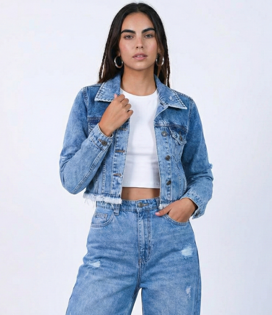 Ripped & Cropped Jacket