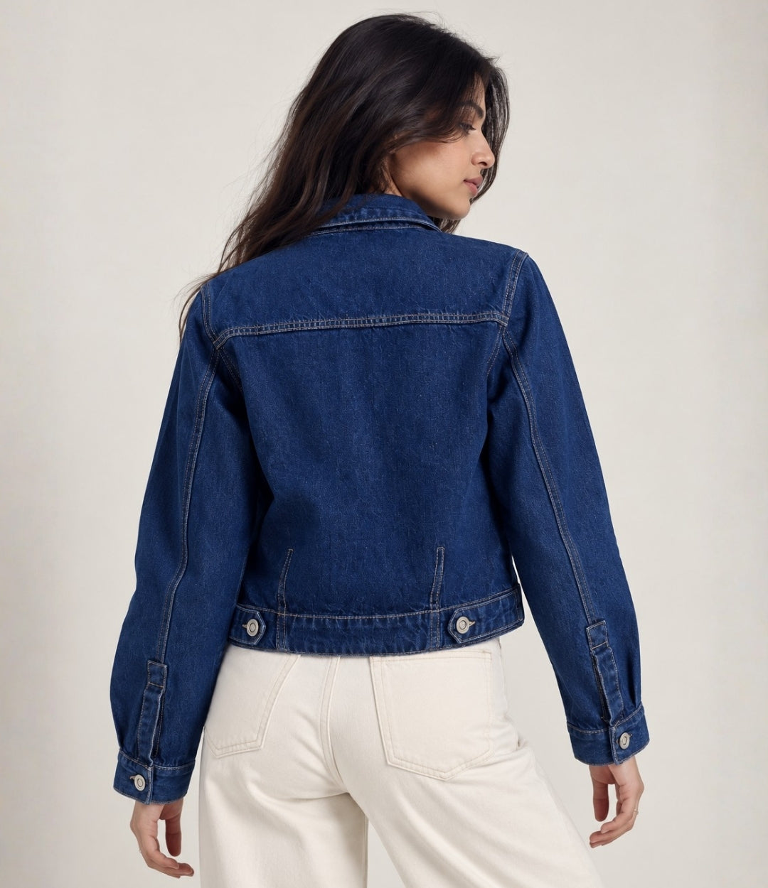Classic Cropped Denim Jacket