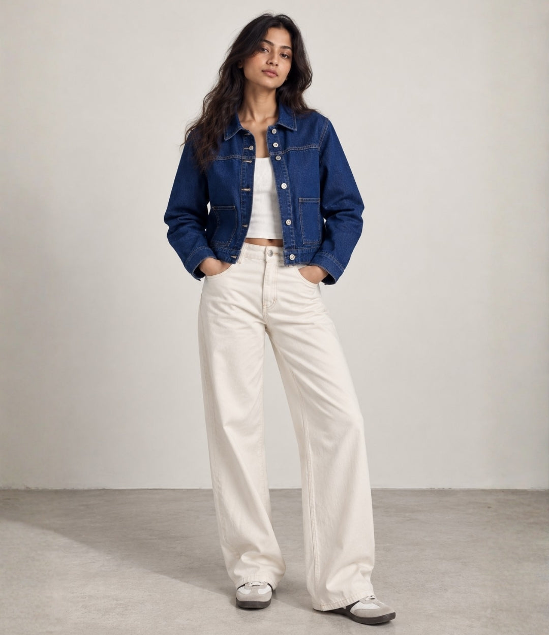 Classic Cropped Denim Jacket