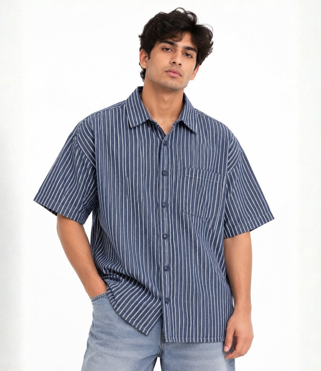 Oversized Striped Shirt