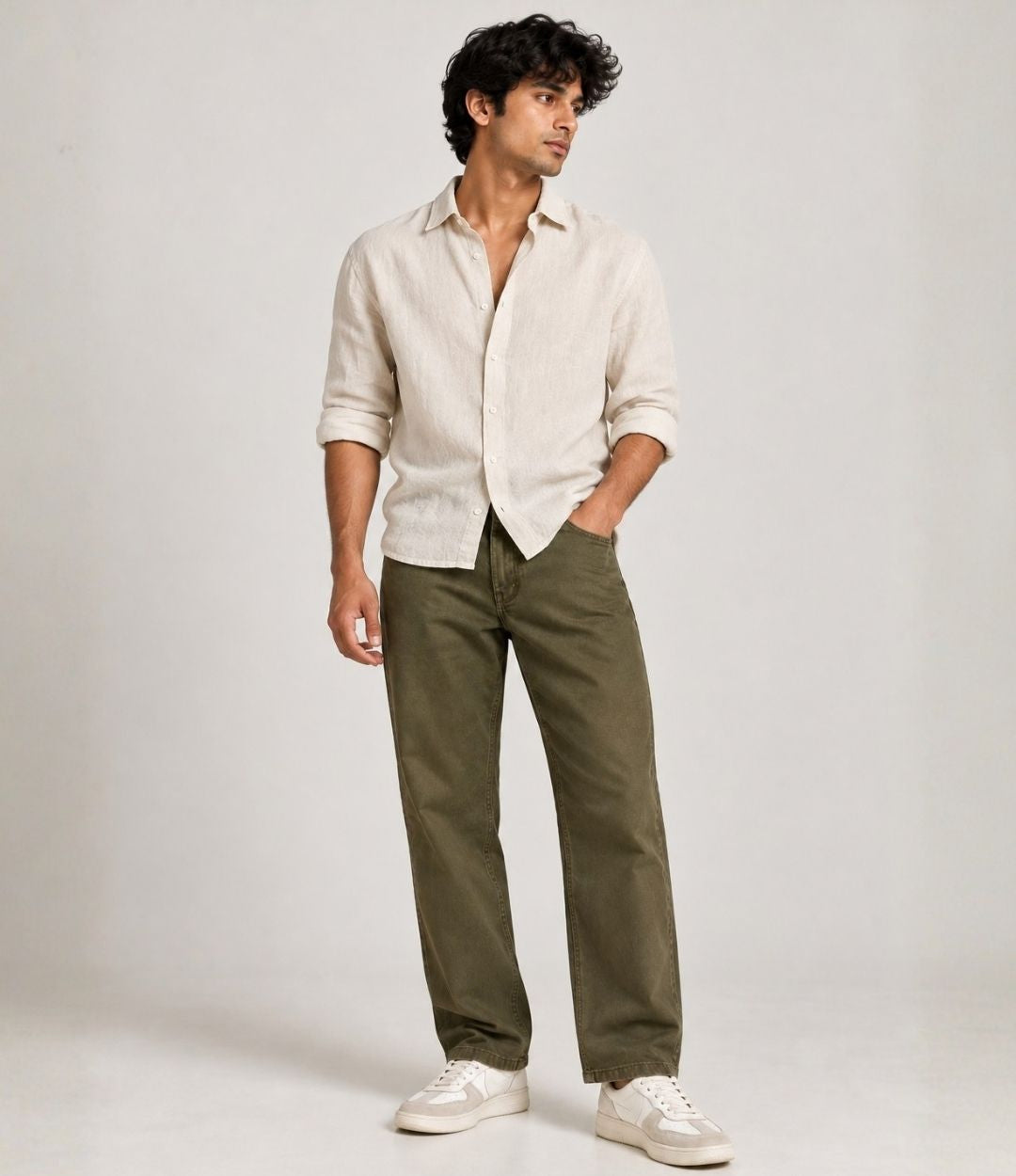 Olive Comfort Jeans