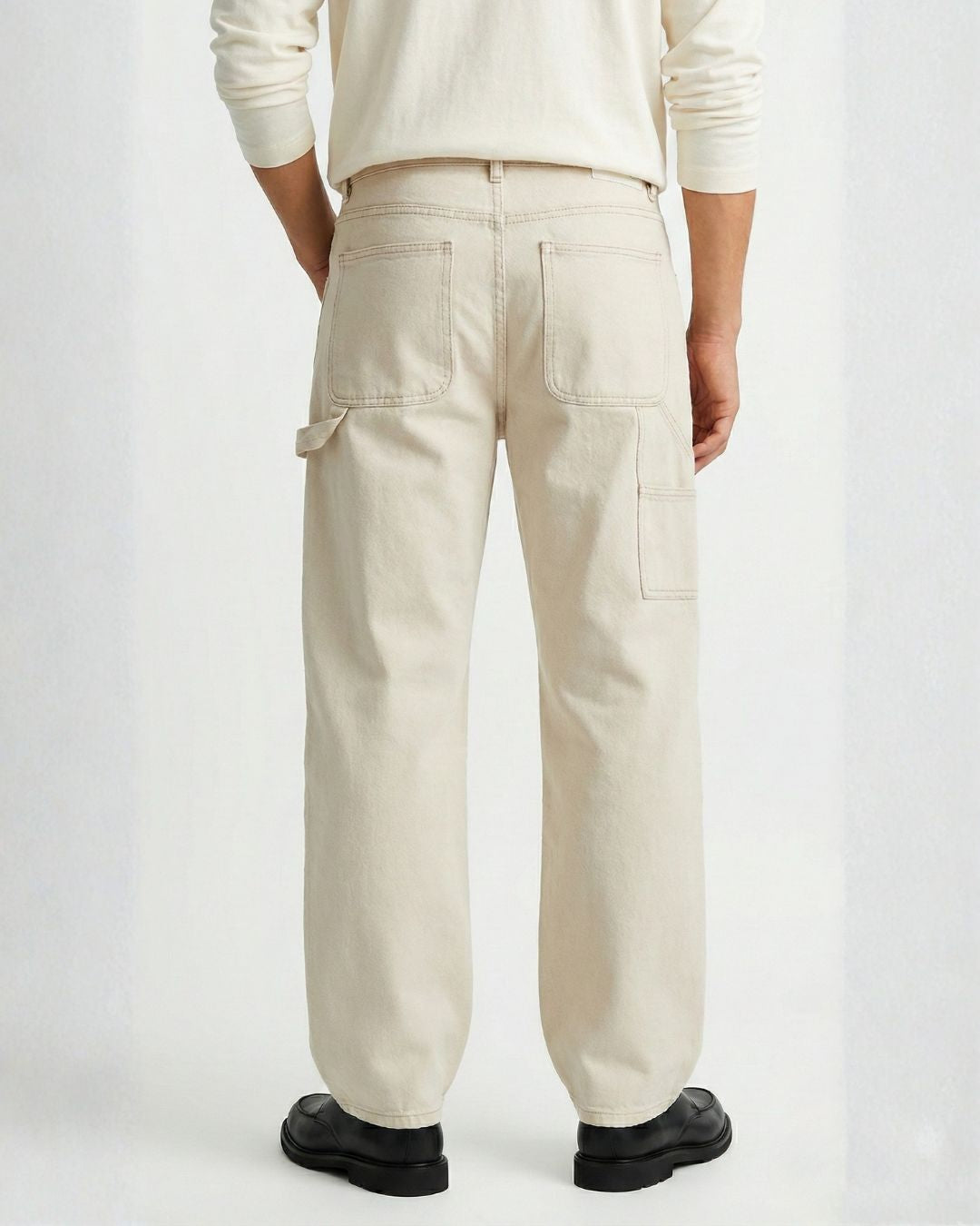 Ecru Carpenter Fit Jeans