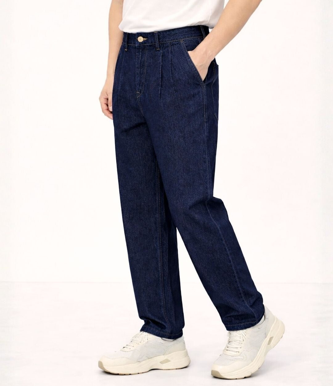 The Pleated Comfort Jeans