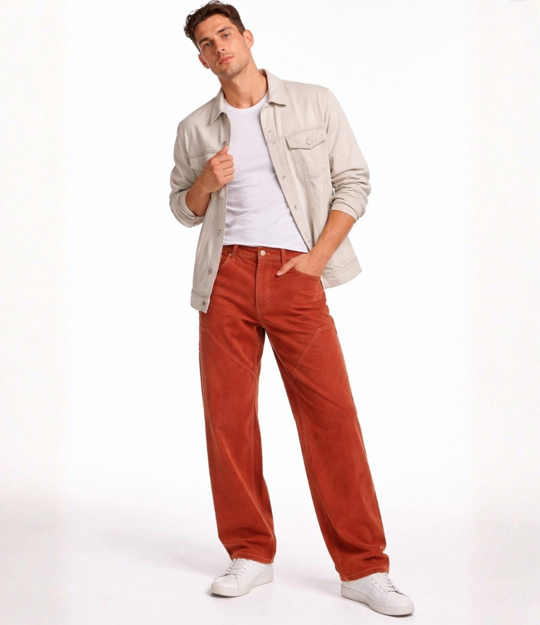 Rust Overdyed Carpenter Fit Jeans