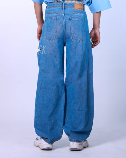 Strike off men baggy jeans