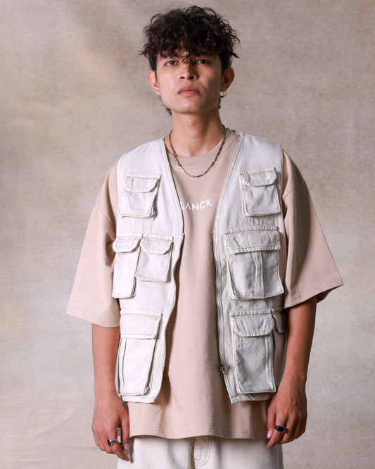 Ecru Utility Vest