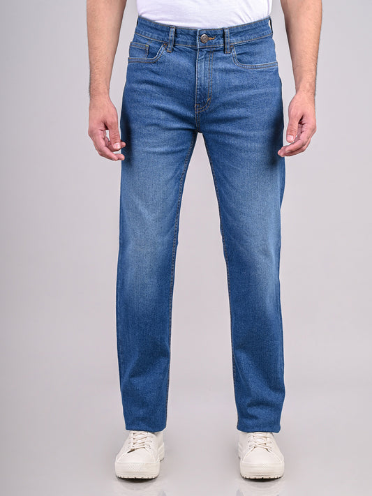 Light Wash Straight Fit Jeans