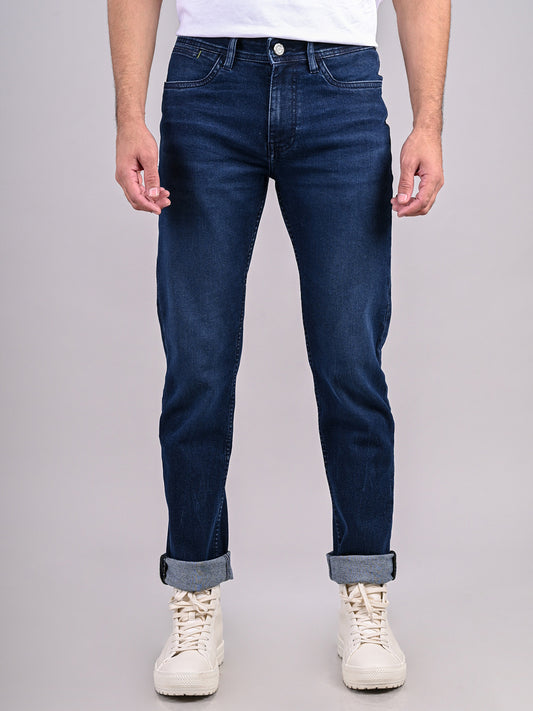 Classic Dark Wash Slim Fit Jeans