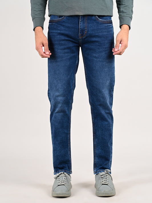 Washed Tapered Fit Jeans