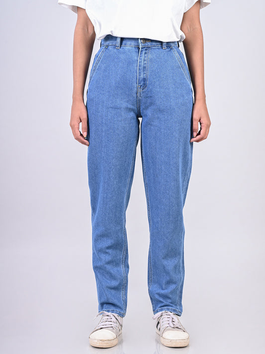 Light Indigo Mom fit