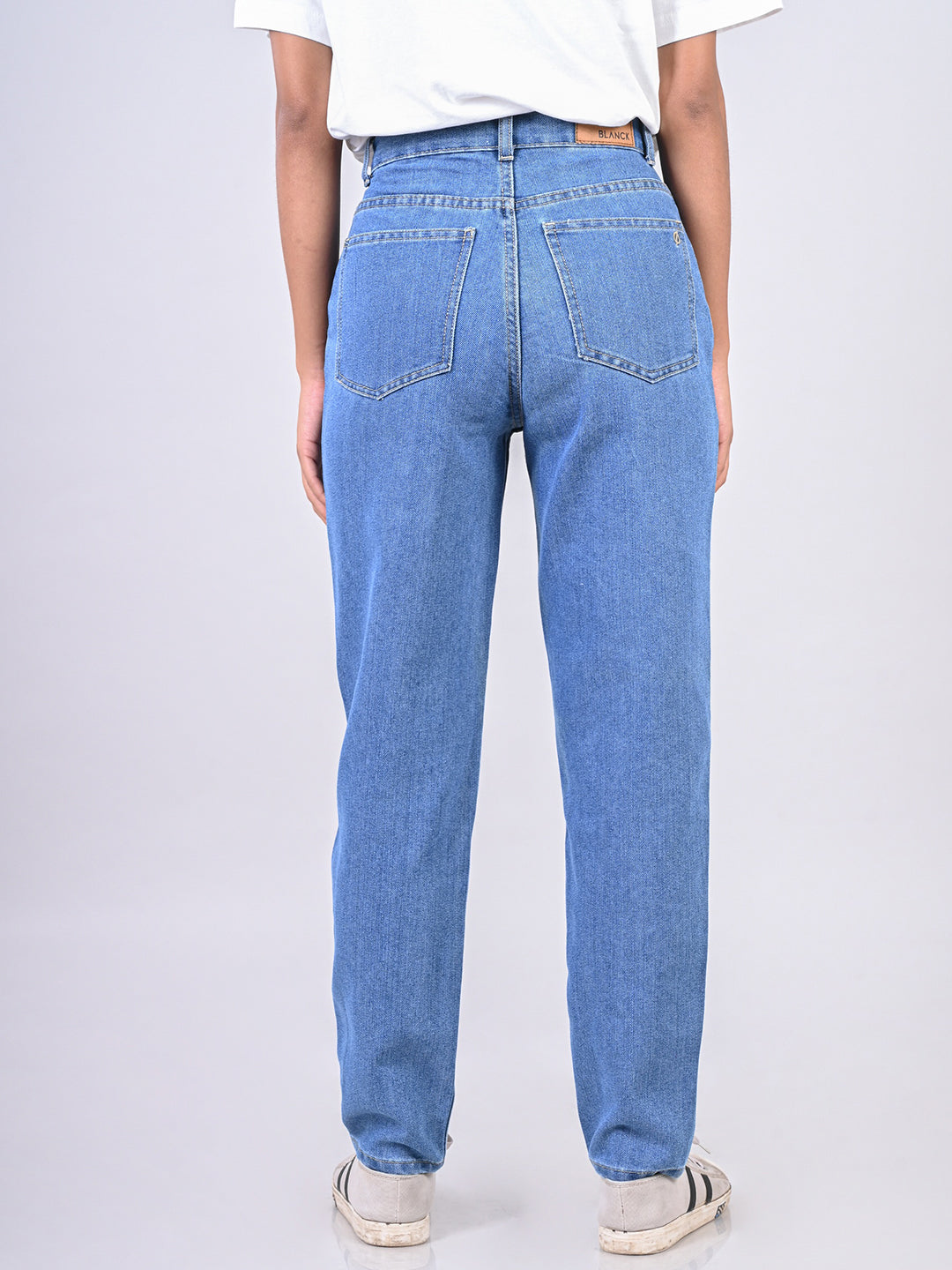 Light Indigo Mom fit