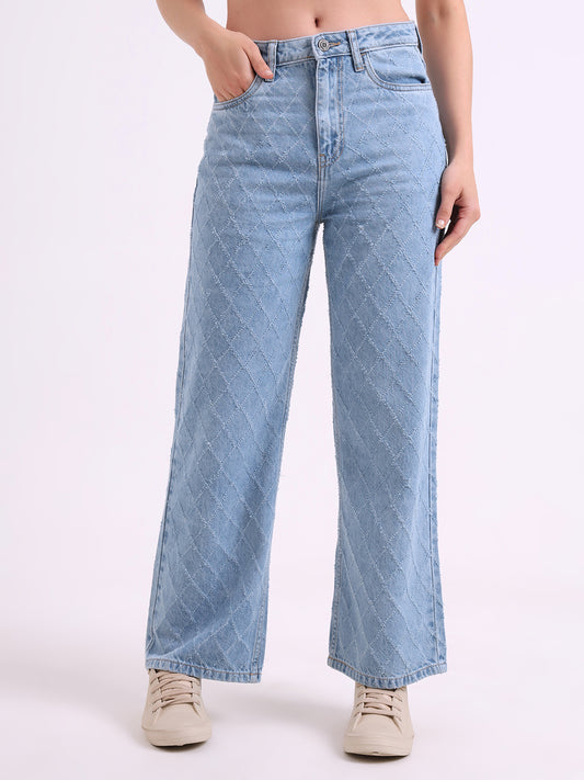 Laser Textured Jeans