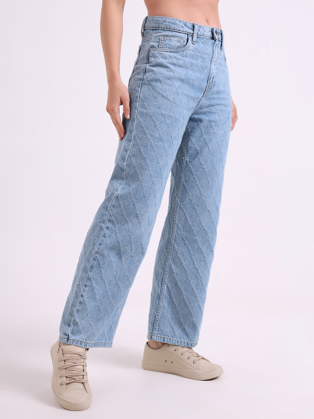 Laser Textured Jeans