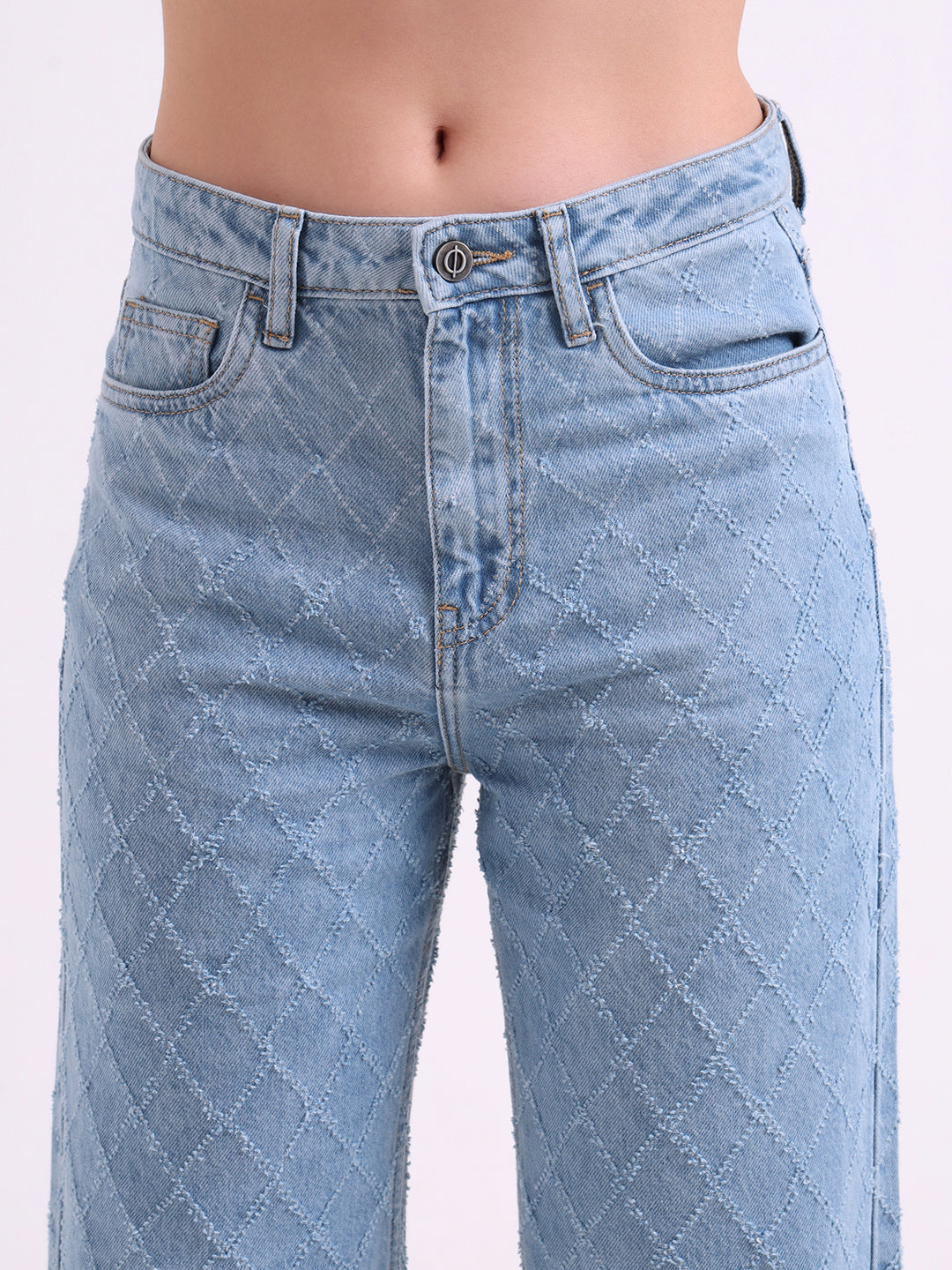 Laser Textured Jeans