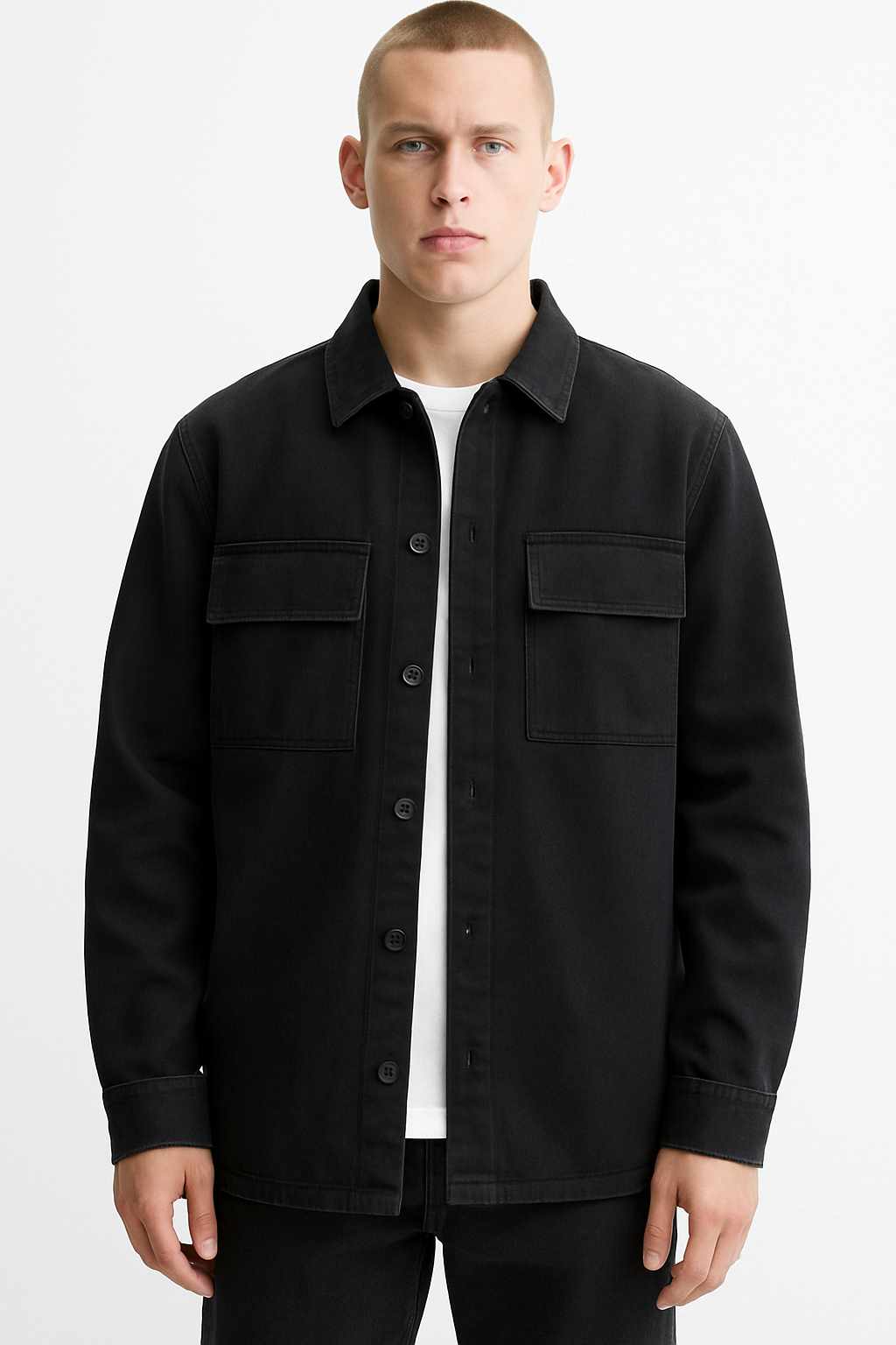 Classic Black Shacket