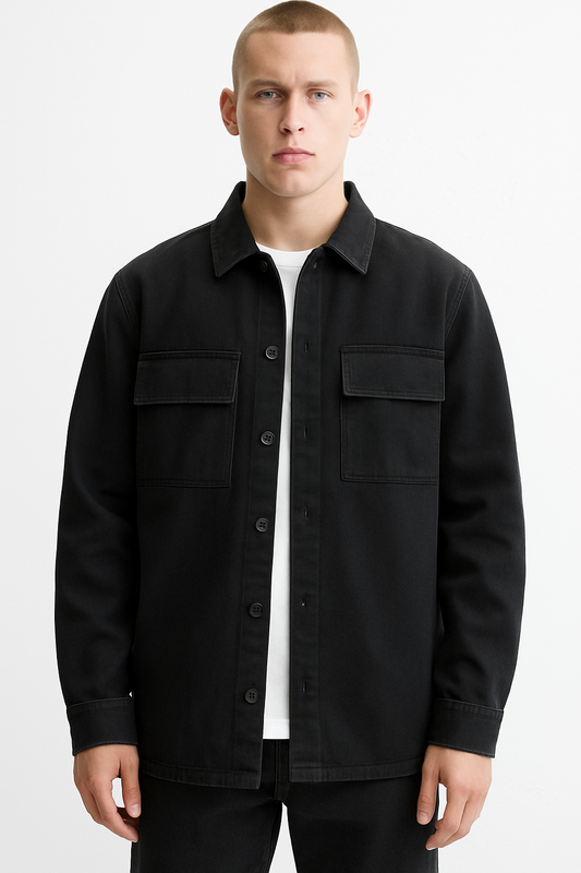 Classic Black Shacket