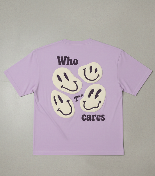 Who TF Cares Oversized Tee