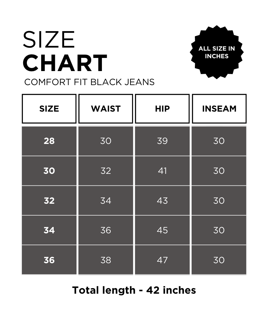 The Classic Comfort Black jeans