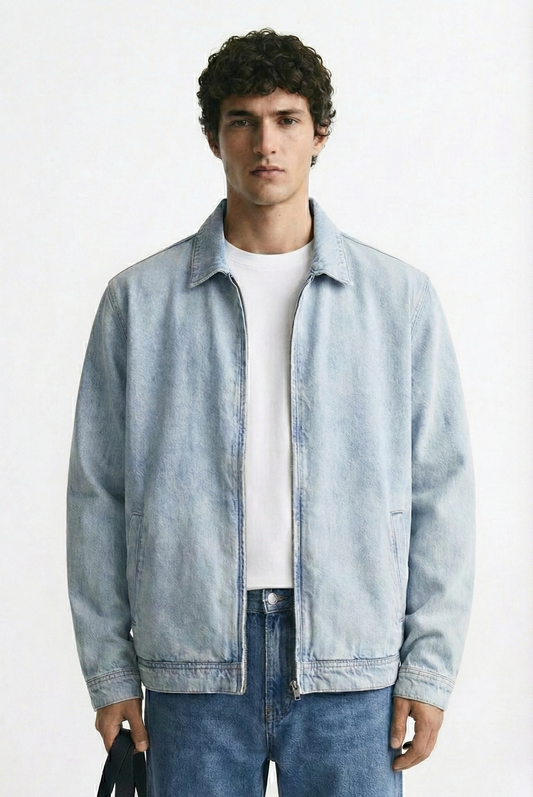The Washed Utility Denim Jacket