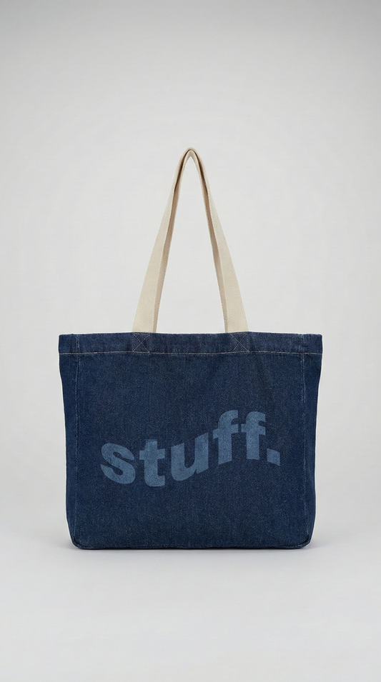 denim tote bag